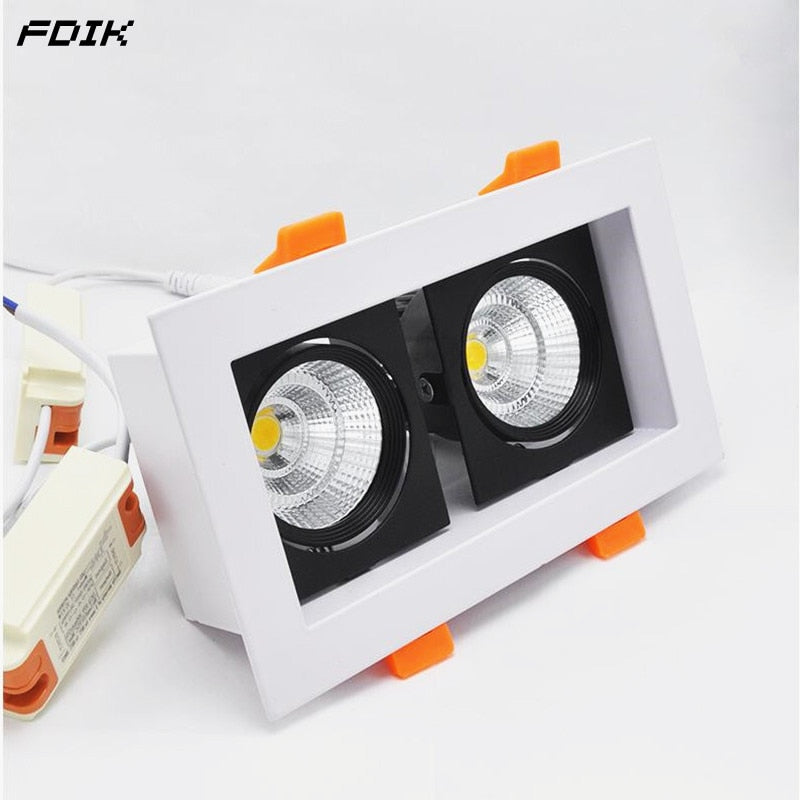 Dimmable Recessed LED Downlights 10W 20W COB LED Ceiling Spot Lights AC110-220V LED Ceiling Lamps Warm Cold White Indoor Lighting