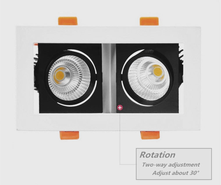 Dimmable Recessed LED Downlights 10W 20W COB LED Ceiling Spot Lights AC110-220V LED Ceiling Lamps Warm Cold White Indoor Lighting