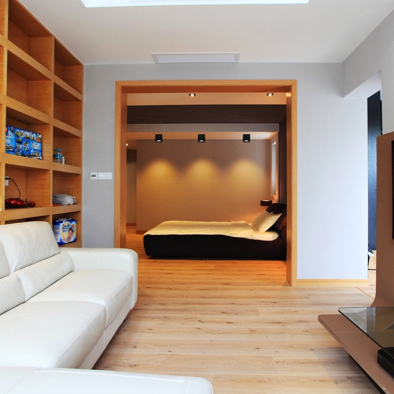 White Black Surface Mounted adjustment LED Dimmable Downlights 7W 9W 12W 15W 20W  COB LED Ceiling lamp Spot Lights AC110-220V