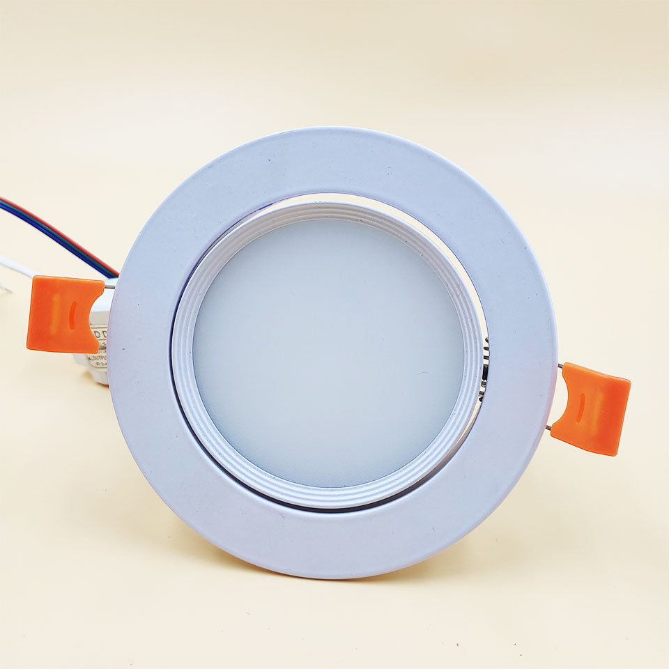 LED Ceiling Lamp Down Lights Color 4pc 3W 6W 9W RGB Changeable Recessed Downlight With Remote AC85-265V Dimmable RGB Spotlight