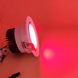 LED Ceiling Lamp Down Lights Color 4pc 3W 6W 9W RGB Changeable Recessed Downlight With Remote AC85-265V Dimmable RGB Spotlight