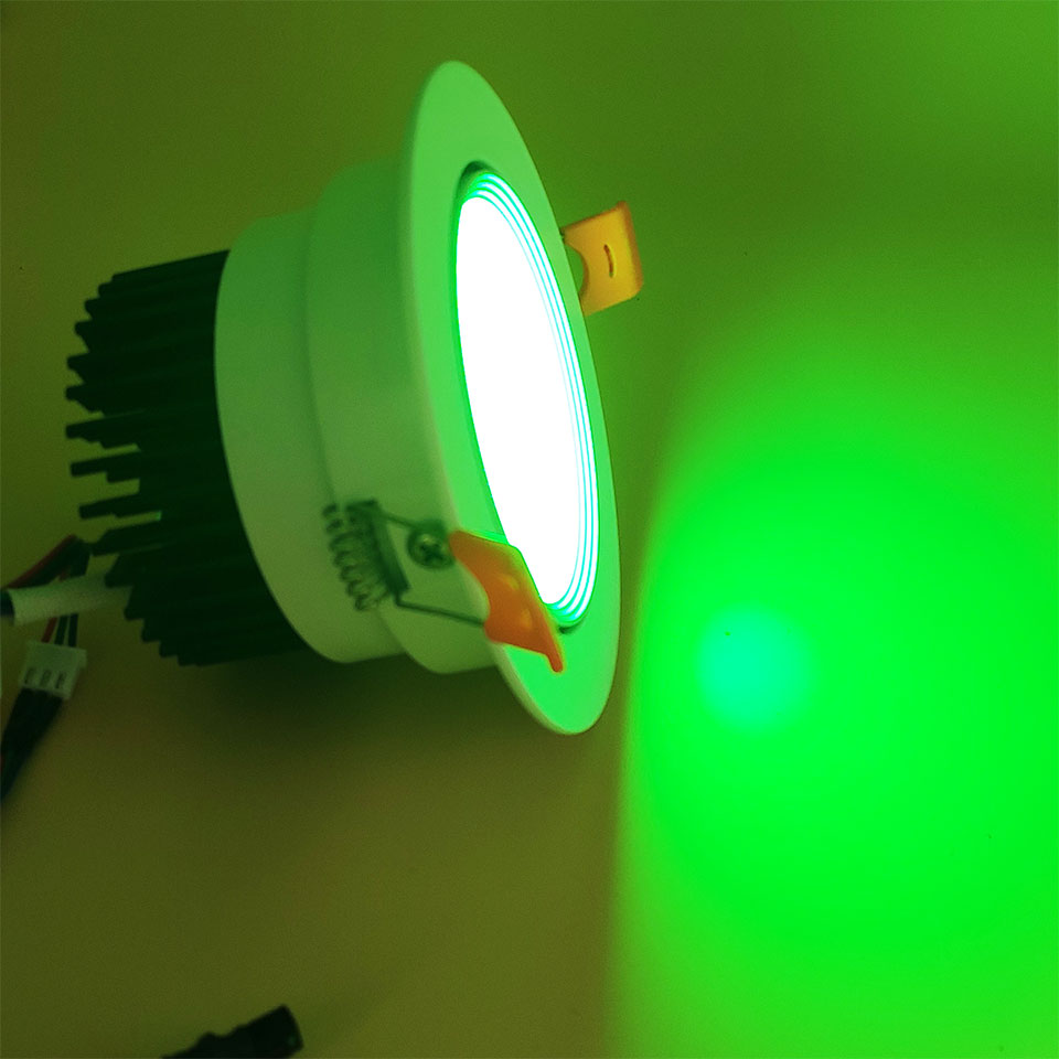 LED Ceiling Lamp Down Lights Color 4pc 3W 6W 9W RGB Changeable Recessed Downlight With Remote AC85-265V Dimmable RGB Spotlight