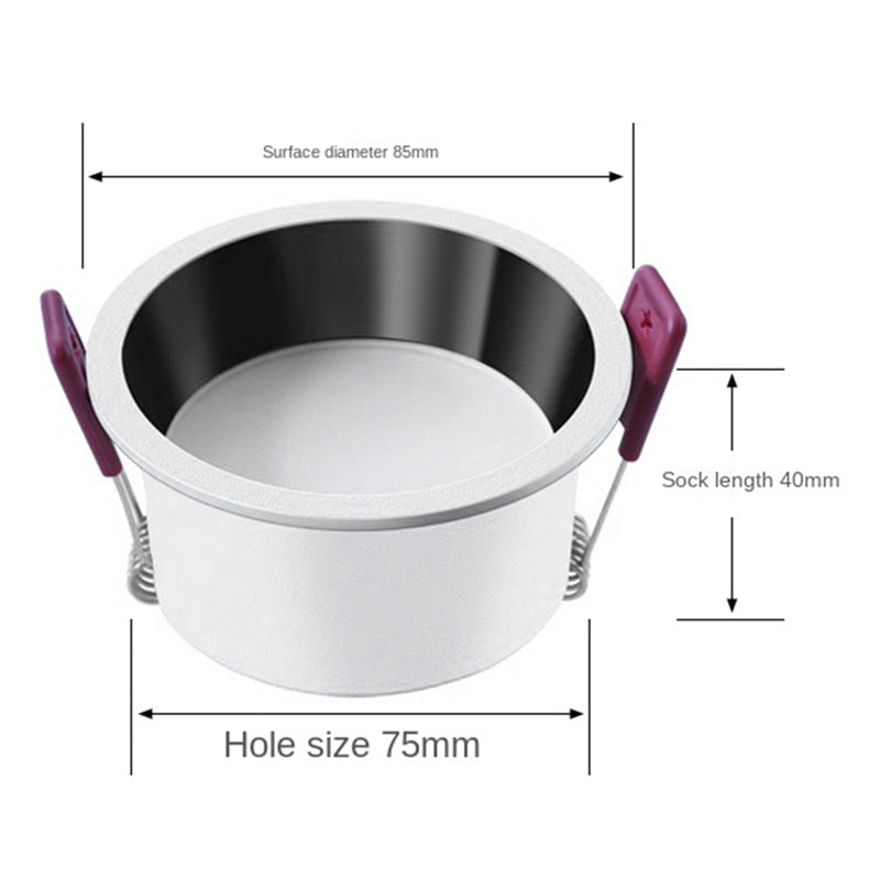 Deep Anti-Glare Dimmable LED Downlight Ceiling Light Spotlight Embedded LED Ceiling Light