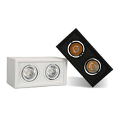 Energy saving Recessed Double LED Dimmable Downlight COB 7w 9w 12W 20W LED Spot light decoration Ceiling Lamp AC 110V 220V