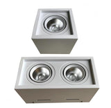 Energy saving Recessed Double LED Dimmable Downlight COB 7w 9w 12W 20W LED Spot light decoration Ceiling Lamp AC 110V 220V