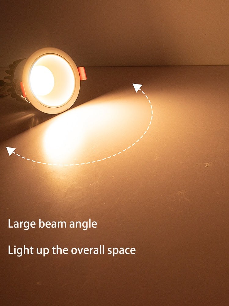 BRGT LED Downlights Aluminum 8W Replaceable Ceiling Lamp Anti-Glare Tuya Spot Narrow Border For Kitchen Home Indoor Lighting