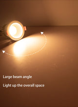 BRGT LED Downlights Aluminum 8W Replaceable Ceiling Lamp Anti-Glare Tuya Spot Narrow Border For Kitchen Home Indoor Lighting