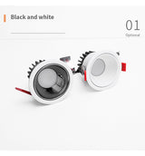 BRGT LED Downlights Aluminum 8W Replaceable Ceiling Lamp Anti-Glare Tuya Spot Narrow Border For Kitchen Home Indoor Lighting