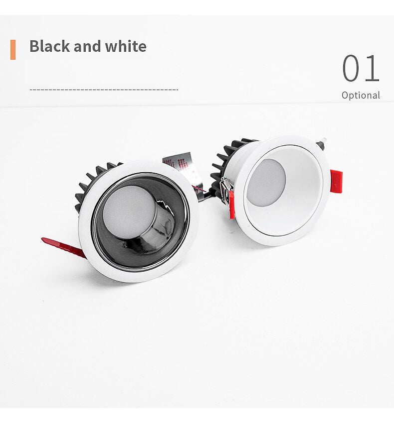 BRGT LED Downlights Aluminum 8W Replaceable Ceiling Lamp Anti-Glare Tuya Spot Narrow Border For Kitchen Home Indoor Lighting