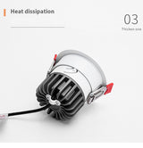 BRGT LED Downlights Aluminum 8W Replaceable Ceiling Lamp Anti-Glare Tuya Spot Narrow Border For Kitchen Home Indoor Lighting