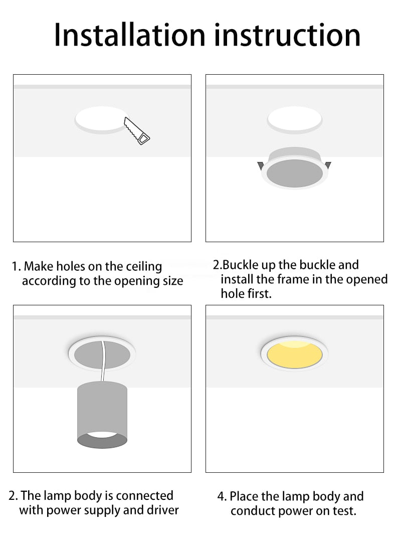 BRGT LED Downlights Aluminum 8W Replaceable Ceiling Lamp Anti-Glare Tuya Spot Narrow Border For Kitchen Home Indoor Lighting