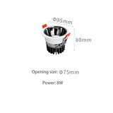 BRGT LED Downlights Aluminum 8W Replaceable Ceiling Lamp Anti-Glare Tuya Spot Narrow Border For Kitchen Home Indoor Lighting