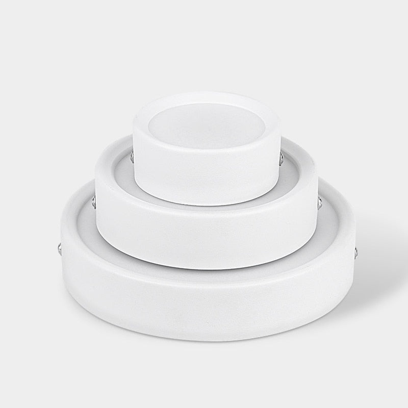 Black Surface Mounted LED Panel Light bulb Round Square 9w 12w 18w 24w LED Ceiling lamp Lights LED Downlight AC110v-220V