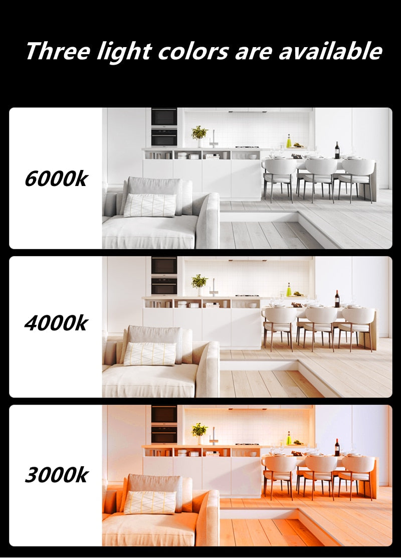 Black Surface Mounted LED Panel Light bulb Round Square 9w 12w 18w 24w LED Ceiling lamp Lights LED Downlight AC110v-220V