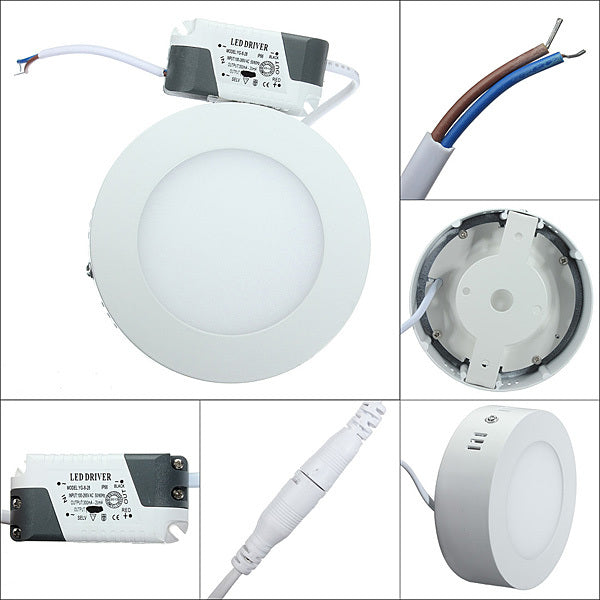 No Cut ceiling 9W 15W 25W Surface mounted led downlight Round panel light SMD Ultra thin circle ceiling Down lamp kitchen