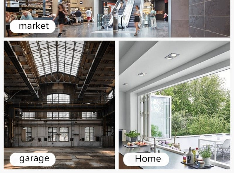 LED Recessed Downlights 3W 5W 7W 9W 12W 15W 20W 24W 30W Round Down Lamps Spotlight Indoor Ceiling Panel Lighting AC220V