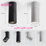 Dimmable Folding Rotating LED Downlights Epistar Chip 10W 15W 20W COB Surface Mounted Ceiling Lamps Spot Lights AC85-265V