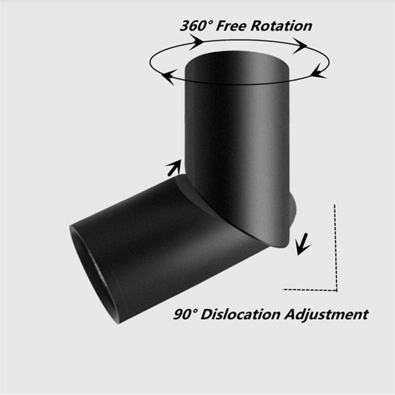 Dimmable Folding Rotating LED Downlights Epistar Chip 10W 15W 20W COB Surface Mounted Ceiling Lamps Spot Lights AC85-265V