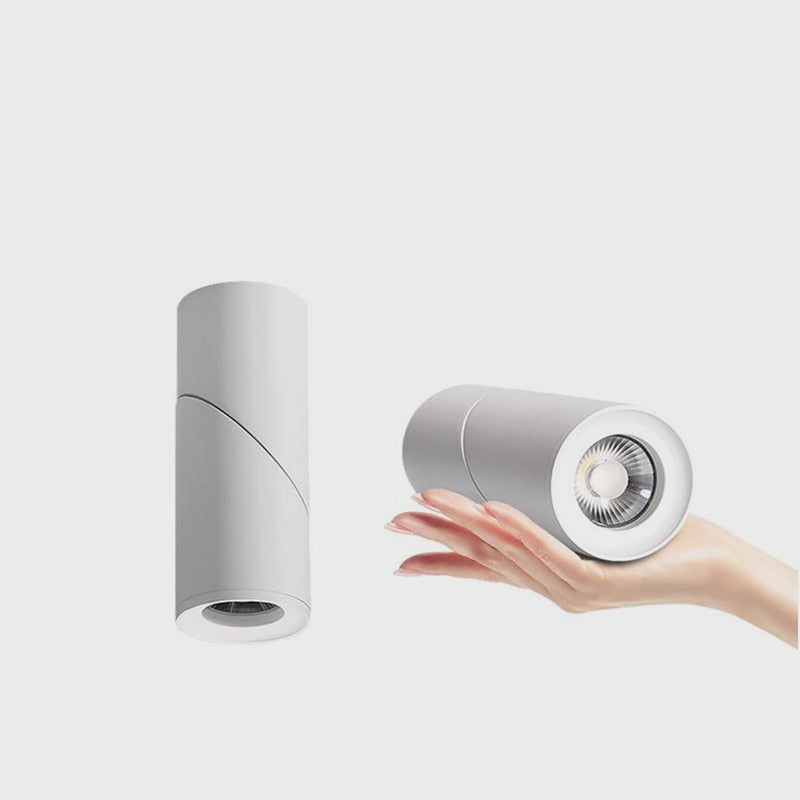 Dimmable Folding Rotating LED Downlights Epistar Chip 10W 15W 20W COB Surface Mounted Ceiling Lamps Spot Lights AC85-265V