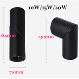 Dimmable Folding Rotating LED Downlights Epistar Chip 10W 15W 20W COB Surface Mounted Ceiling Lamps Spot Lights AC85-265V