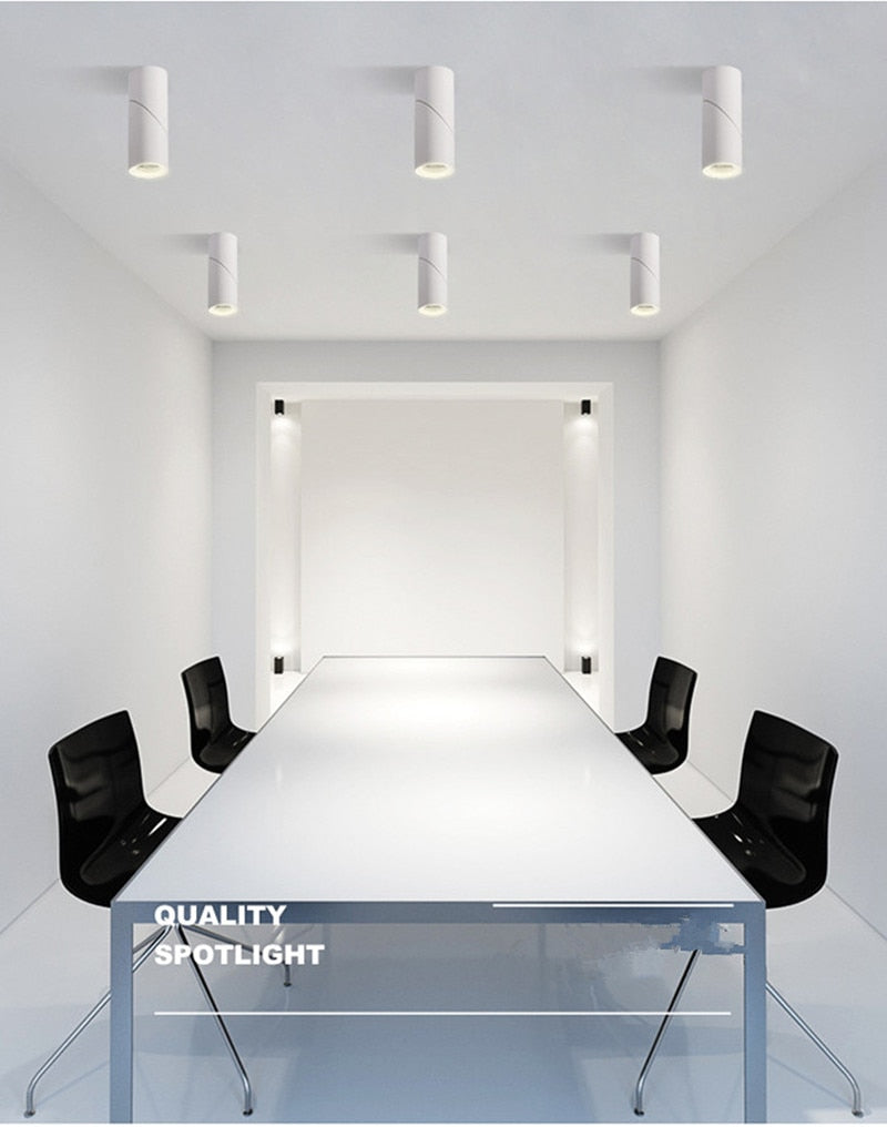 Dimmable Folding Rotating LED Downlights Epistar Chip 10W 15W 20W COB Surface Mounted Ceiling Lamps Spot Lights AC85-265V