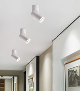 Dimmable Folding Rotating LED Downlights Epistar Chip 10W 15W 20W COB Surface Mounted Ceiling Lamps Spot Lights AC85-265V