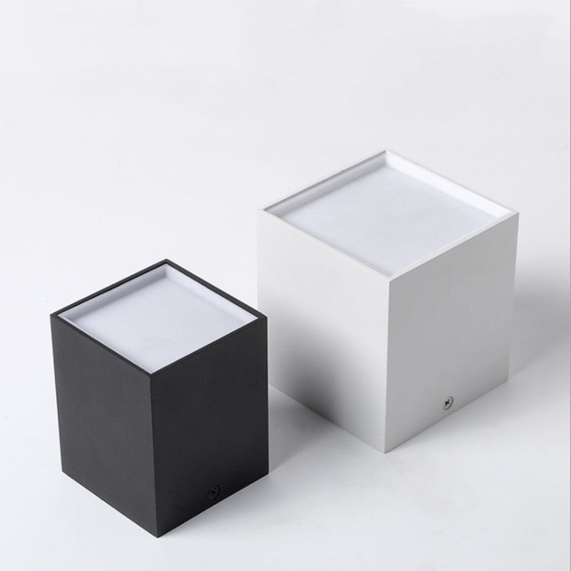 ACETIDE Surface Mounted Quare 9W - 30W LED Cube Ceiling Downlight for Room/Corridor/Hallway COB Spot light indoor lighting