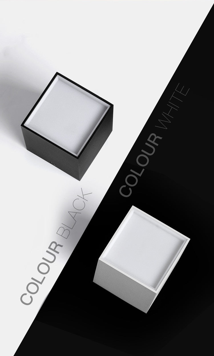 ACETIDE Surface Mounted Quare 9W - 30W LED Cube Ceiling Downlight for Room/Corridor/Hallway COB Spot light indoor lighting