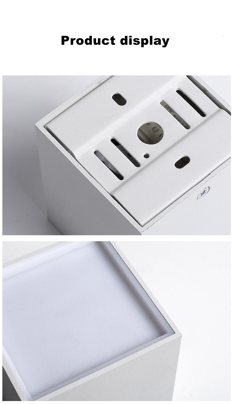 ACETIDE Surface Mounted Quare 9W - 30W LED Cube Ceiling Downlight for Room/Corridor/Hallway COB Spot light indoor lighting