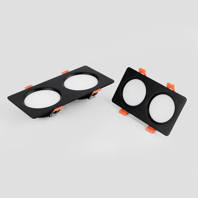 Recessed Square Ceiling Lamp COB 10W 24W LED Downlight with Driver Dimmable AC 110V 220V Spotlight For Indoor Lighting