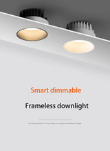Saiyo Smart Dimmable Tuya LED Downlight Recessed Anti Glare Embedded 7W 10W Spot Lights Aluminum No Border Lamp Indoor Lighting
