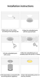 Saiyo Smart Dimmable Tuya LED Downlight Recessed Anti Glare Embedded 7W 10W Spot Lights Aluminum No Border Lamp Indoor Lighting