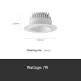 Saiyo Smart Dimmable Tuya LED Downlight Recessed Anti Glare Embedded 7W 10W Spot Lights Aluminum No Border Lamp Indoor Lighting