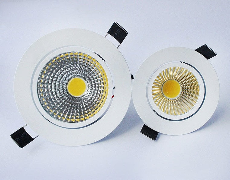 Super Bright Recessed LED Dimmable Downlight COB 3W 5W 7W 9W LED Spot light LED decoration Ceiling Lamp AC/DC 12V