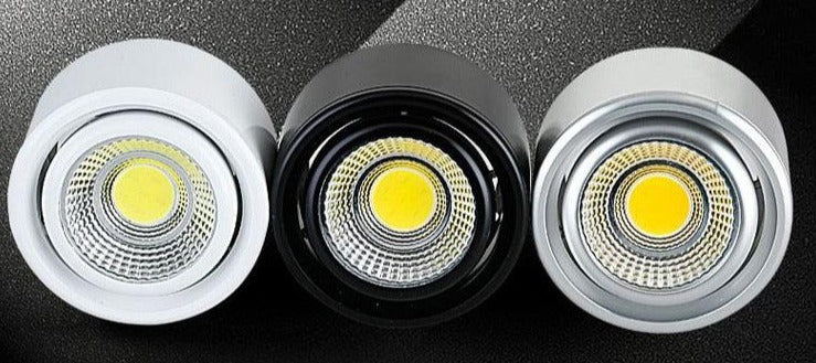 10PCS  Surface Mounted LED Downlight 3W 5W COB Black White Silver Downlight AC110V/220V Lighting Fixtures Free Shipping - LED Lights For Sale : Affordable LED Solutions : Wholesale Prices