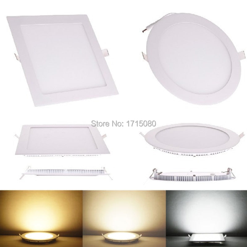 LED downlight Square LED panel flat 20pcs 3W 6W 9W 12W 15W 18W 24W panel light lamp 4000K for bedroom luminaire