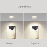 DBF 2020 Stylish Anti Glare Round Ceiling Recessed LED Downlight 7W 12W Dimmable LED Ceiling Spot Light Pic Background