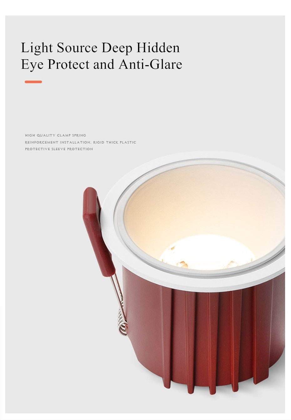 DBF 2020 Stylish Anti Glare Round Ceiling Recessed LED Downlight 7W 12W Dimmable LED Ceiling Spot Light Pic Background