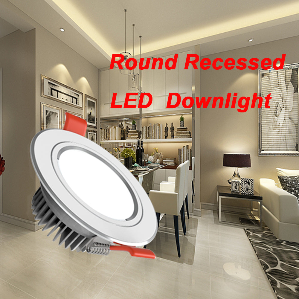 LED Downlight AC85-260V Ceiling recessed round ceiling light Foyer bedroom dining room kitchen lighting lamp