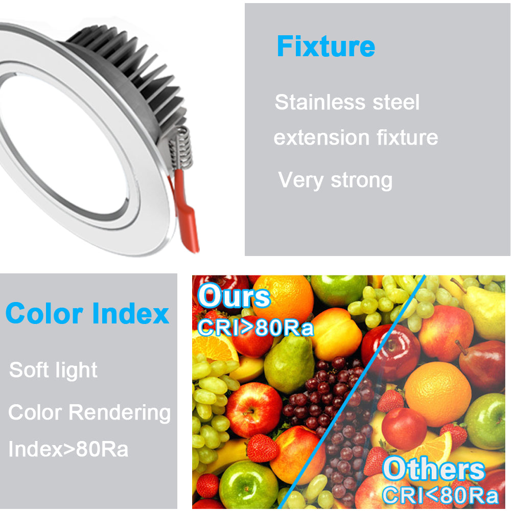 LED Downlight AC85-260V Ceiling recessed round ceiling light Foyer bedroom dining room kitchen lighting lamp