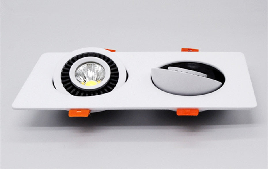 360 Angle Rotatable LED Downlight Recessed LED Lamp 10W 20W 24W Dimmable COB Spot Light for Background lights LED Ceiling lamp