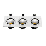 DBF Dimmable Square LED Downlight COB Ceiling Spot Light 15W 21W 30W 36W Ceiling Recessed AC110-220V Spot Light Indoor Lighting