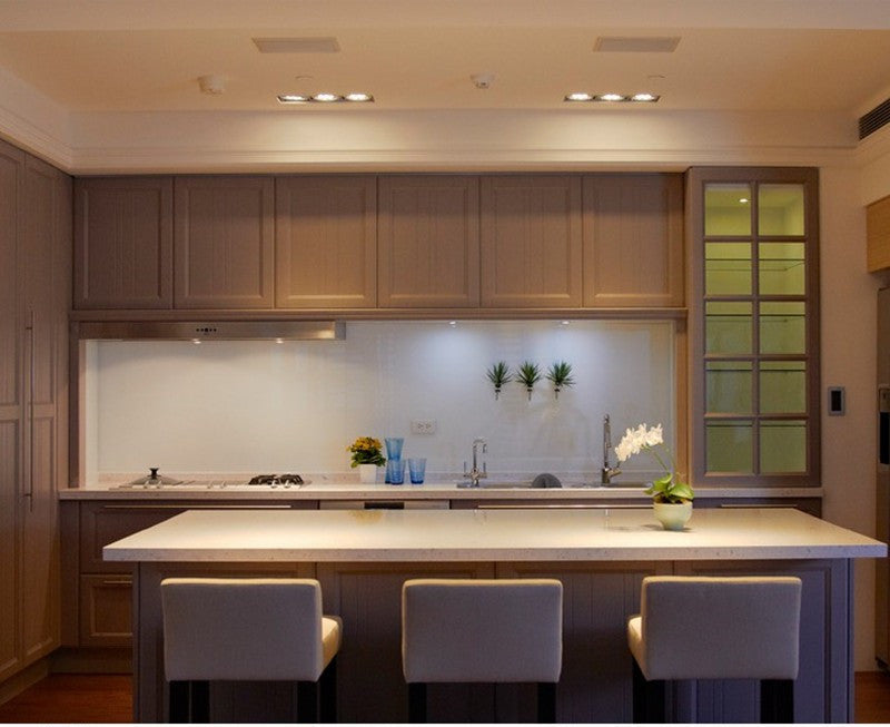 DBF Dimmable Square LED Downlight COB Ceiling Spot Light 15W 21W 30W 36W Ceiling Recessed AC110-220V Spot Light Indoor Lighting