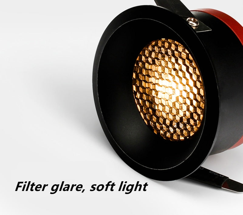 2020 New LED Dimmable Downlight Ultra Thin Anti Glare Spot light 7W 9W 12W 15W Recessed LED ceiling lamp AC85V-220V LED Lamp