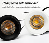 2020 New LED Dimmable Downlight Ultra Thin Anti Glare Spot light 7W 9W 12W 15W Recessed LED ceiling lamp AC85V-220V LED Lamp