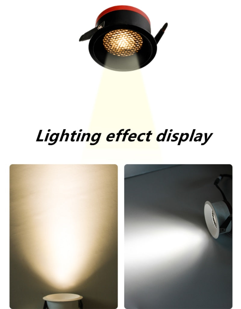 2020 New LED Dimmable Downlight Ultra Thin Anti Glare Spot light 7W 9W 12W 15W Recessed LED ceiling lamp AC85V-220V LED Lamp