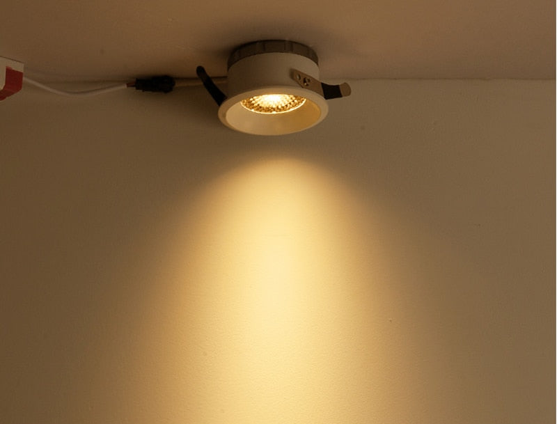 2020 New LED Dimmable Downlight Ultra Thin Anti Glare Spot light 7W 9W 12W 15W Recessed LED ceiling lamp AC85V-220V LED Lamp