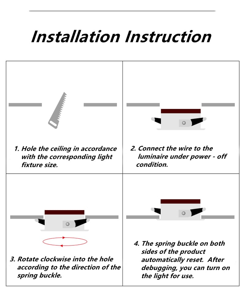 2020 New LED Dimmable Downlight Ultra Thin Anti Glare Spot light 7W 9W 12W 15W Recessed LED ceiling lamp AC85V-220V LED Lamp
