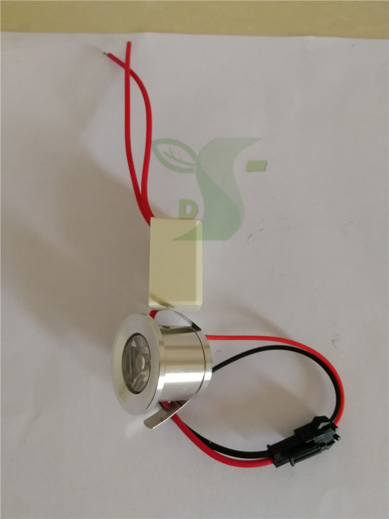 Mini downlight 32mm*20 Led Cabinet Lamps white/silver 5PCS 1W 3W Recessed Led Spot light white led driver For Kitchen Wardrobe