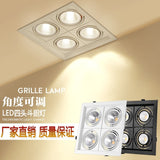 Super bright square dimmable led cob ceiling spotlight 40W/48W AC85-265V ceiling recessed light indoor lighting